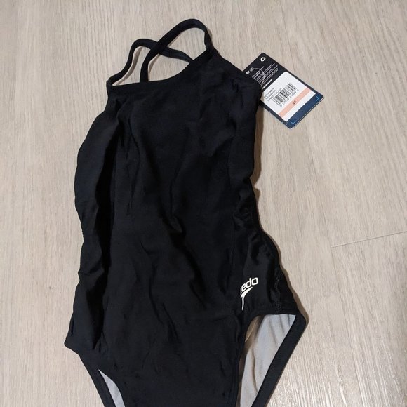 Size 22 Black Speedo One Piece Swim Suit - Picture 6 of 6